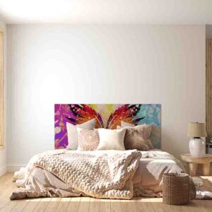 Cabeceras de cama de madera De Mariposas Mod.3
