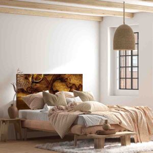 Respaldo cama de madera De Mapas Mod.4