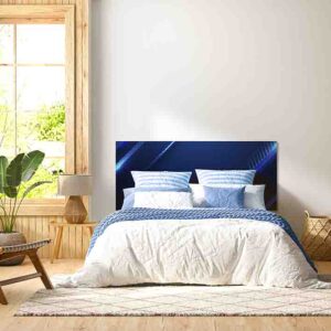 Cabeceros de cama de madera modernos De azul Mod.4