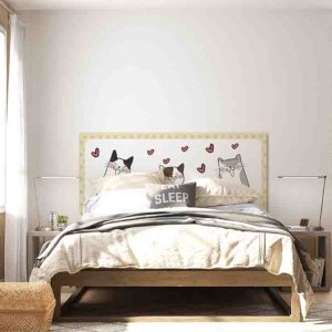 Cabeceras de madera modernas De Gatos Mod.4