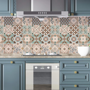 100 Azulejos Adhesivos Cocina Baño Mod Calipso 10x10 Cm