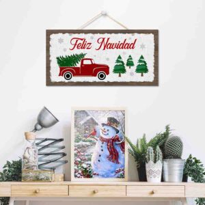 Letrero navideño de madera Mod.4