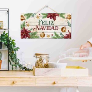 Letreros de feliz navidad en madera Mod.3