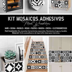 Pegatinas para pared 10 cuadros Brooklyn