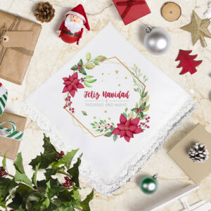Servilleta de nochebuena de tela  Mod. 6