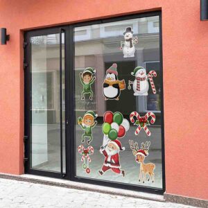 Adorno Decoración Navideña Vinil Decorativo Navidad Ventana Mod.4