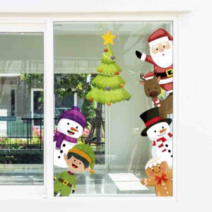 Vinil Sticker Decorativo Navideño Feliz Navidad Para Ventana Mod.3