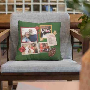 Cojines Decorativos Navideños Con Tus Fotos Navidad Oferta Mod.1