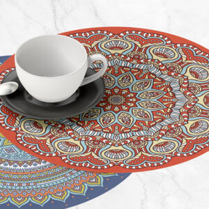 Mantel Para Mesa Redondo Mandalas MOD. Nude