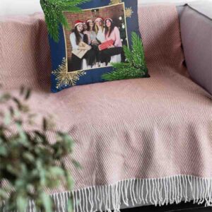 Cojines Decorativos Navideños Con Tus Fotos Navidad Oferta Mod.4