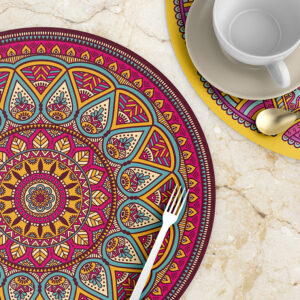 Mantel Para Mesa Redondo Mandalas MOD. Rosa