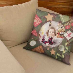 Cojines Decorativos Navideños Con Tus Fotos Navidad Oferta Mod.9