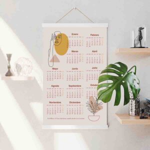 Calendarios aesthetic de pared Aesthetic Mod.2
