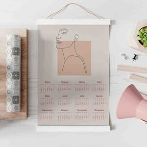 Calendarios bonitos grandes Aesthetic Mod.1