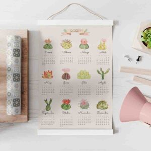 Calendario pared grande Desértica