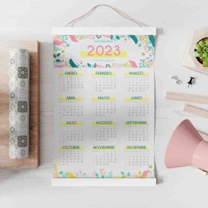 Calendario de pared decorativo Kawaii MOd.Suave Comienzo