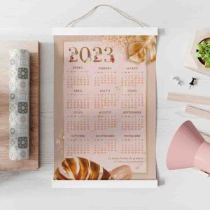 Calendarios bonitos grandes Tropical Gold