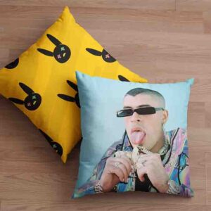 2 Cojines Decorativos Artistas De Bad Bunny Mod.2