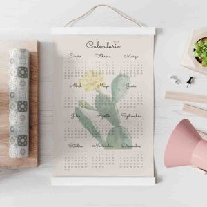 Calendario 2023 bonito grande Cactus