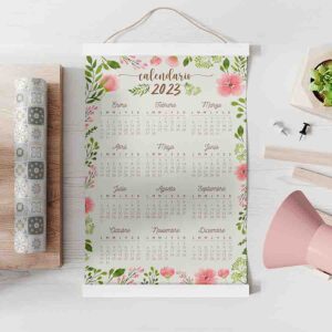 Calendarios bonitos grandes Primavera Rosa