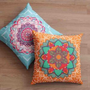 2 Cojines Decorativos Para Sala Recamara Mandalas