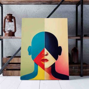 Lindisimo Cuadro para sala Arte abstracto de mujer