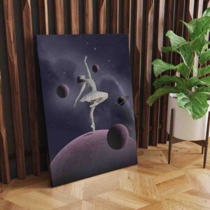 Hermosisimo Cuadro abstracto Bailarina espacial