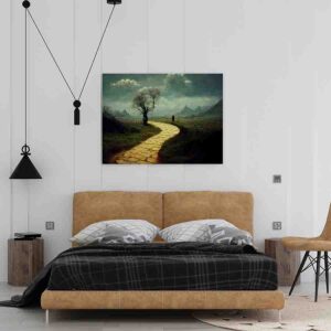Estupendo Pintura moderna Camino misterioso