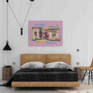 Cuadro bonito para sala Dolar psicodelico gangsta