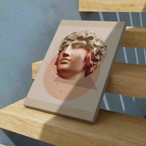 Ingenioso Cuadro para sala Escultura griega numérica
