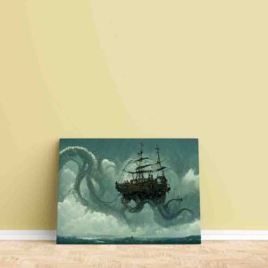 Cuadro decorativo Kraken en aguas profundas