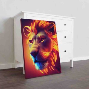 Cuadro decorativo para sala moderno Melena de fuego