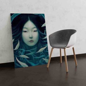 Emocionante Pintura Misteriosa Sirena orintal