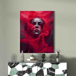 Inspirador Cuadro decorativo para sala Mujer de fuego