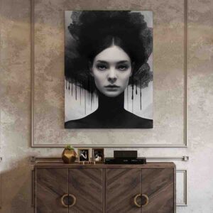 Asombroso Cuadro para el cuarto Mujer noir art