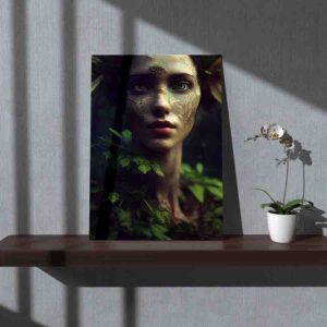 Exuberante Pintura para cuarto Ninfa del bosque