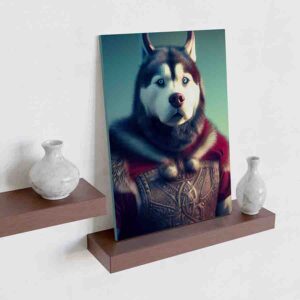 Cuadro bonito para sala Perro rey del norte