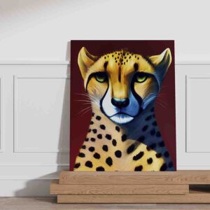Ingenioso Cuadro para cuartos Pinceladas de leopardo