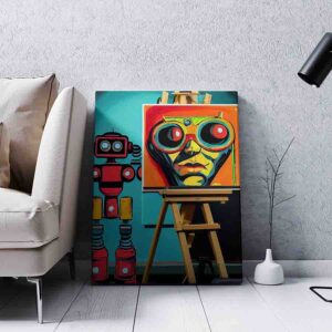 Cuadro canvas Robot creativo