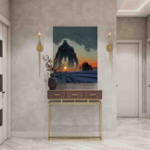 Inolvidable Cuadro para sala moderna Titan de invierno