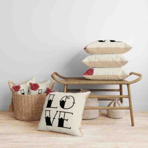 Cojines decorativos para sala 14 de febrero Vintage love Mod.2