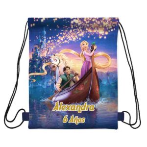 Morralitos dulceros para fiestas infantiles de Rapunzel MOD.3