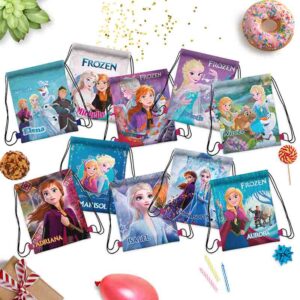 Morralitos dulceros para fiestas infantiles de Frozen 10pz