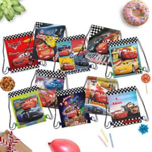 Dulcero De Cars morralitos para fiestas infantiles 10pz
