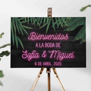Letrero nuestra boda mdf personalizado Mod.19