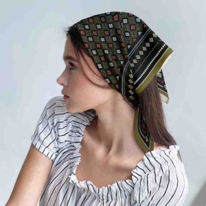 Original pañoleta para el cabello mod Flor de Lis