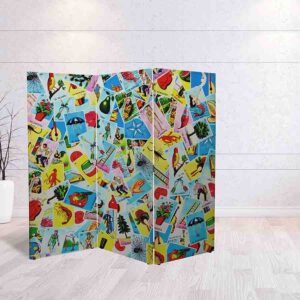 Biombo Decorativo Lotería Mexicana para Ambientes Coloridos #1