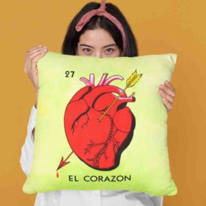 Cojines decorativos modernos de loteria El corazón