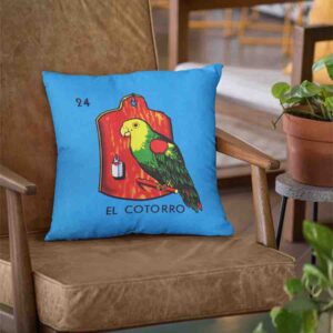 Cojines decorativos para la sala loteria mexicana El cotorro