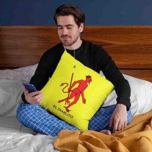 Cojines decorativos para muebles de la loteria El diablito